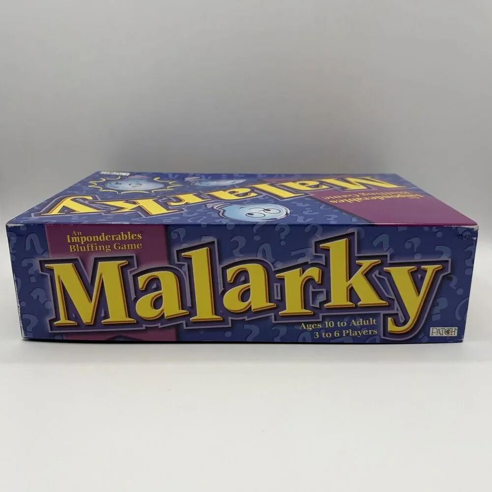 Malarky Bluffing Board Game 1998 Patch - Complete